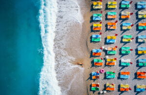 Frau am Strand